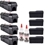 PAKKETILBUD: Den store rottefelle-pakken for utendørs og innendørs bekjempelse (med åte) - Høy virkningsgrad Image