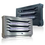 Stor vegghengt LED proff fluelampe (sort) Image