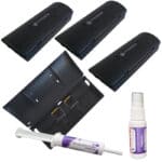 4 stk Komplett tunnelfelle med 2 stk profesjonell musefeller - med profesjonell åte og karamell-spray for økt fangstrate 4 stk Komplett tunnelfelle med 2 stk profesjonell musefeller - med profesjonell åte og karamell-spray for økt fangstrate Image