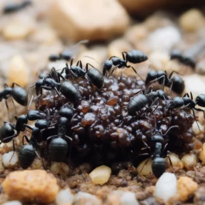 maur spiser åte