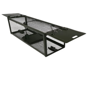 PARTISALG: Levende FANGSTBUR for rotter og mus i metall – grønnlakkert og sikkert